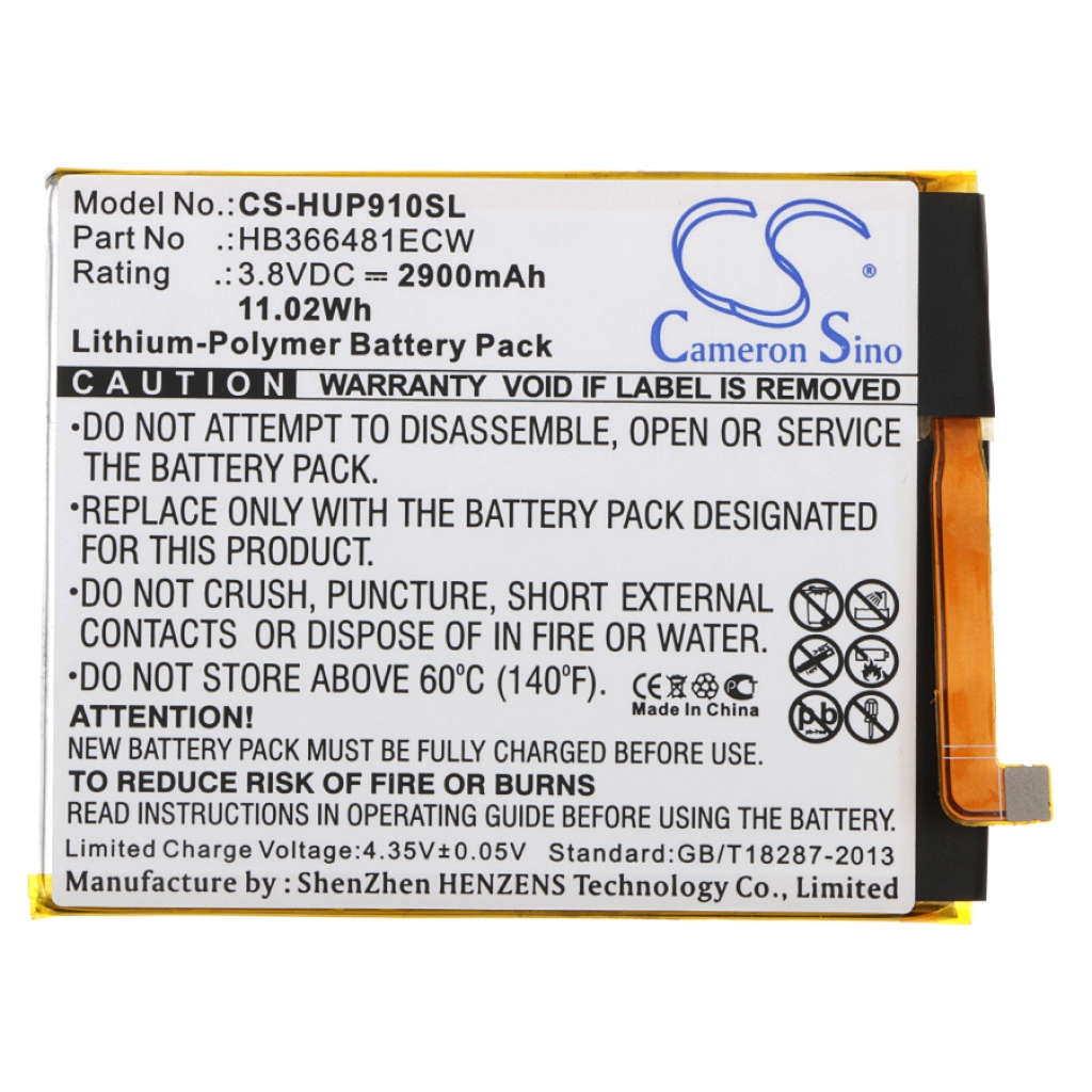 Mobile Phone Battery Huawei CS-HUP910SL