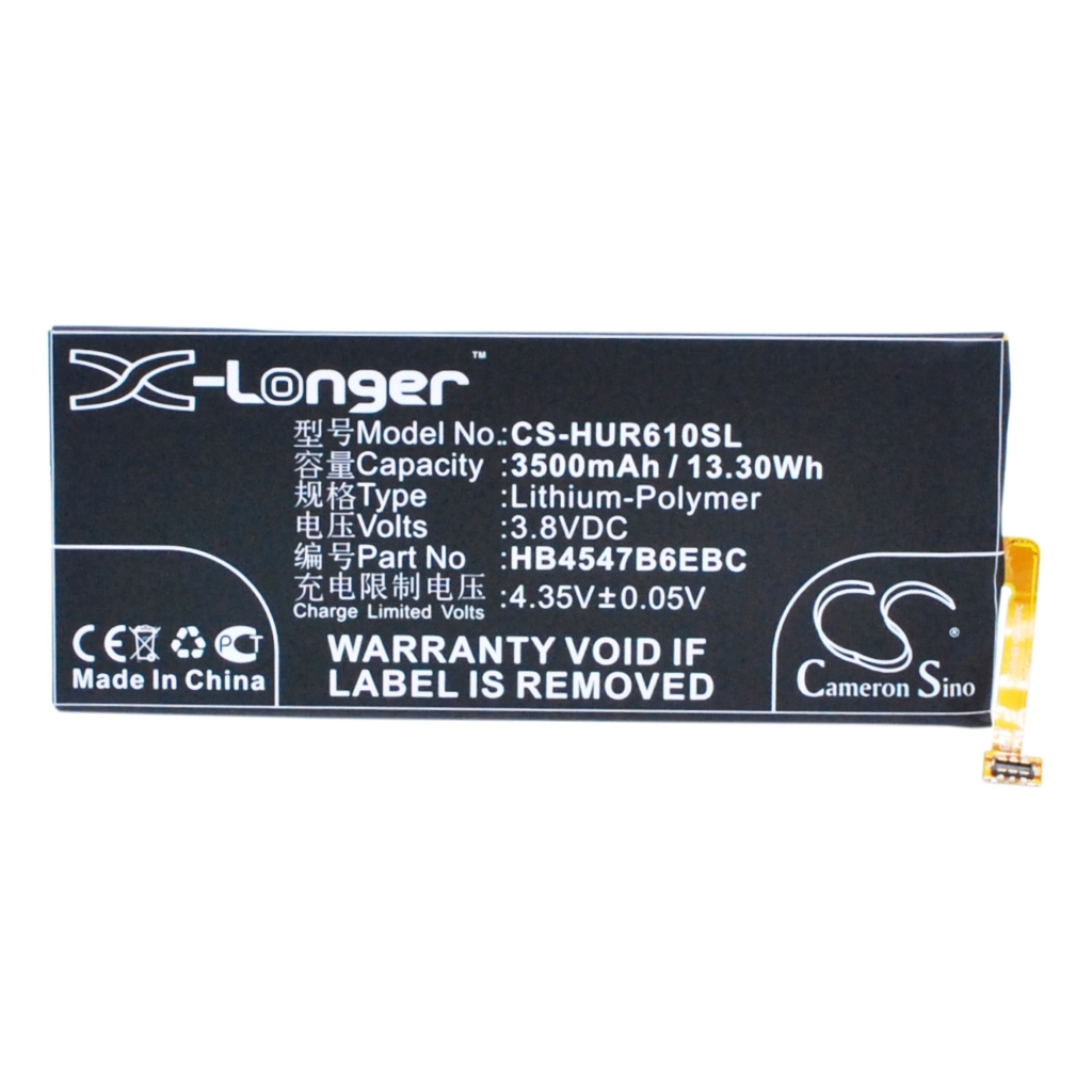 Compatible battery replacement for Huawei HB4547B6EBC