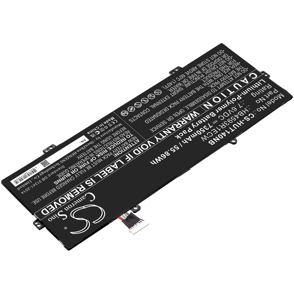 Compatible battery replacement for Huawei HB4593R1ECW