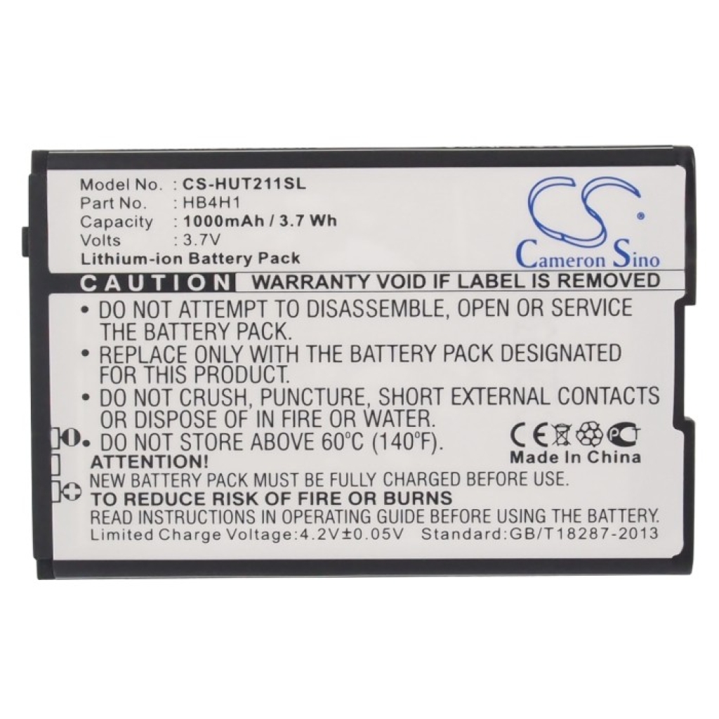 Compatible battery replacement for Huawei  CPLD-42, HB4H1