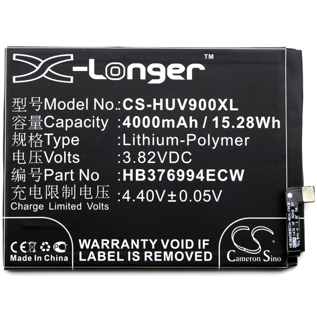 Compatible battery replacement for Huawei  HB376994ECW