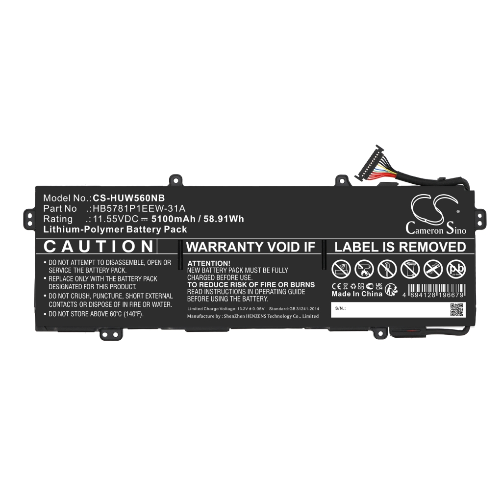 Notebook battery Huawei CS-HUW560NB