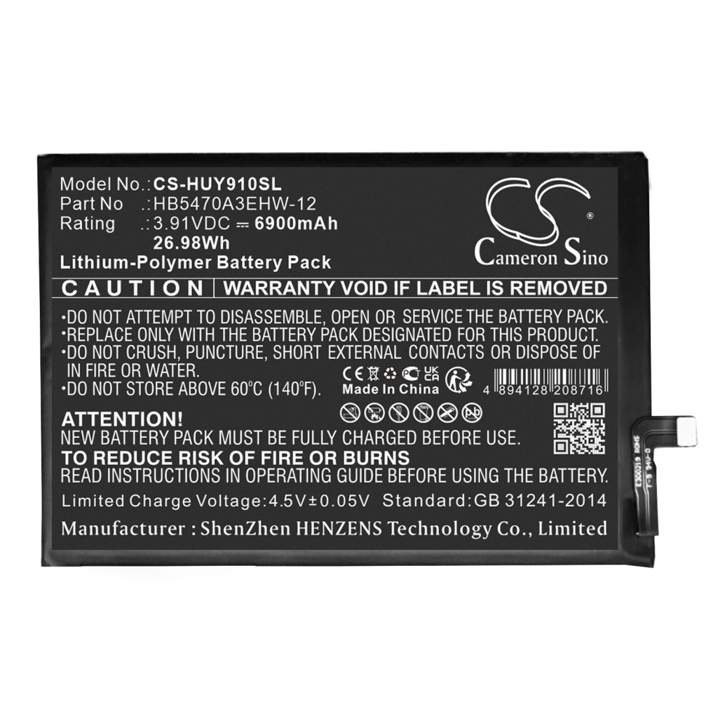 Mobile Phone Battery Huawei CS-HUY910SL