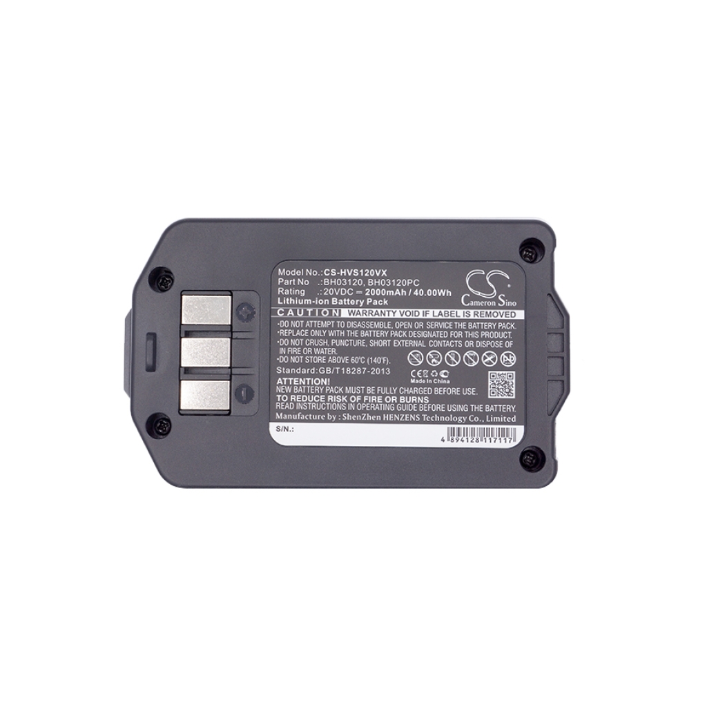 Compatible battery replacement for Hoover  440005973, BH03120PC, 440005966, BH03120, BH03100...