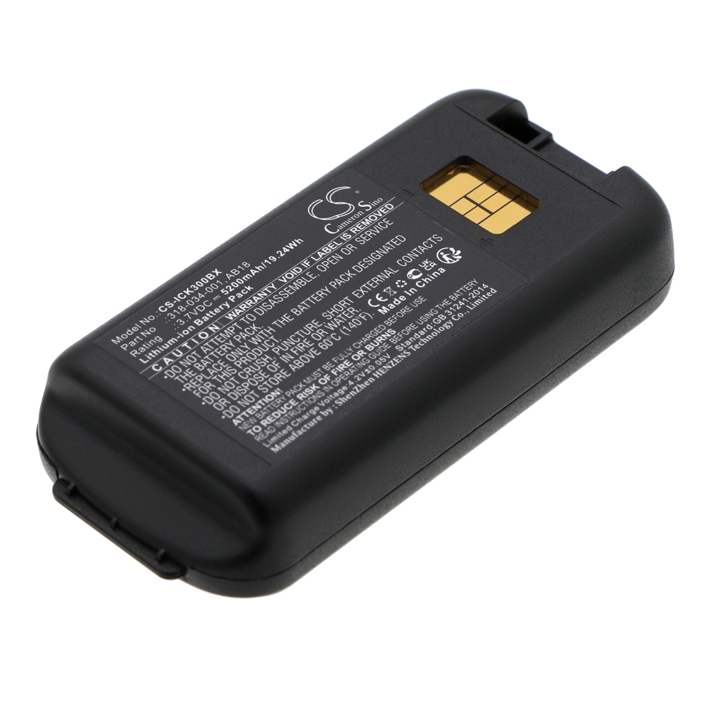 Compatible battery replacement for Intermec  318-033-001, AB18, AB17, 318-034-001, 318-033-021