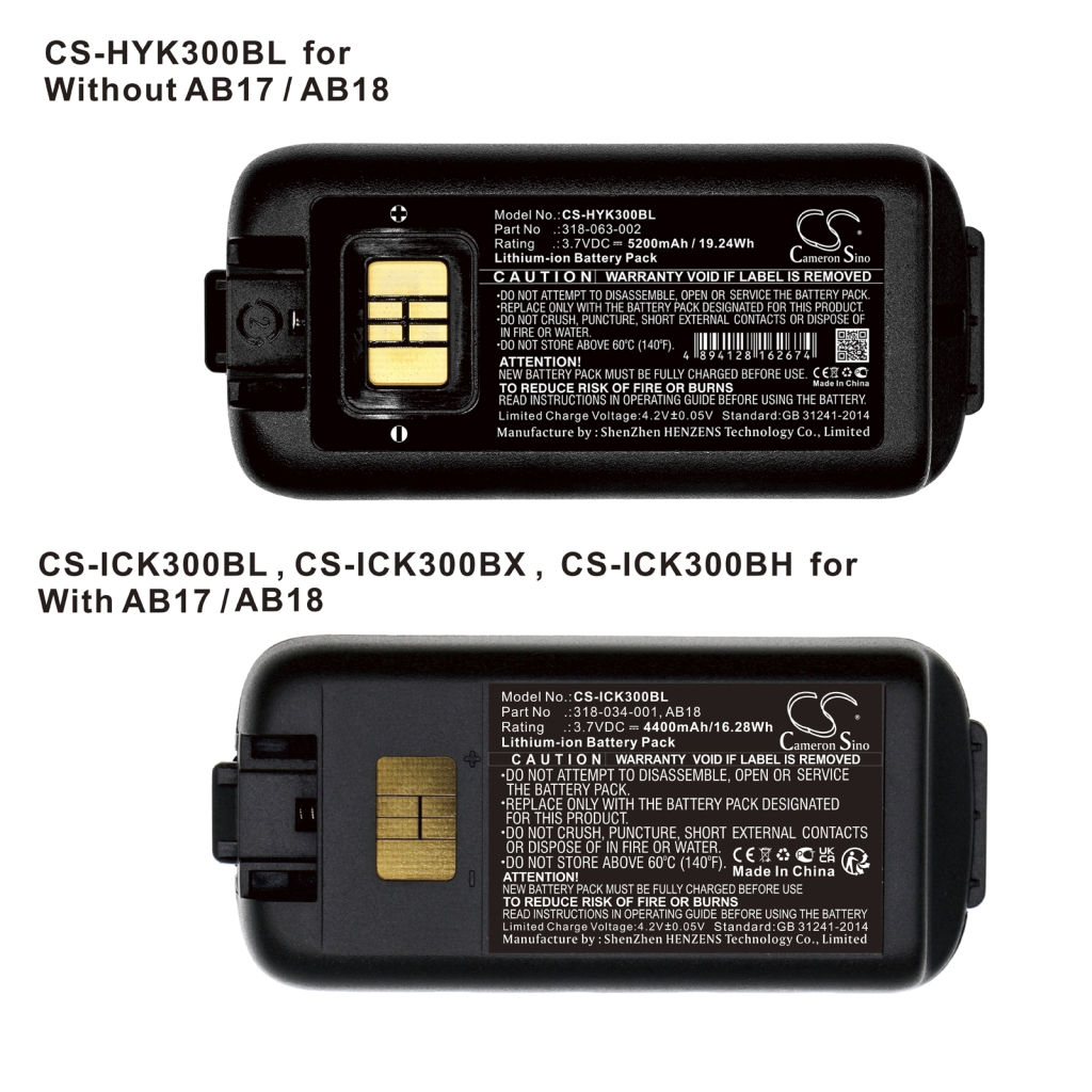 BarCode, Scanner Battery Intermec CS-ICK300BX