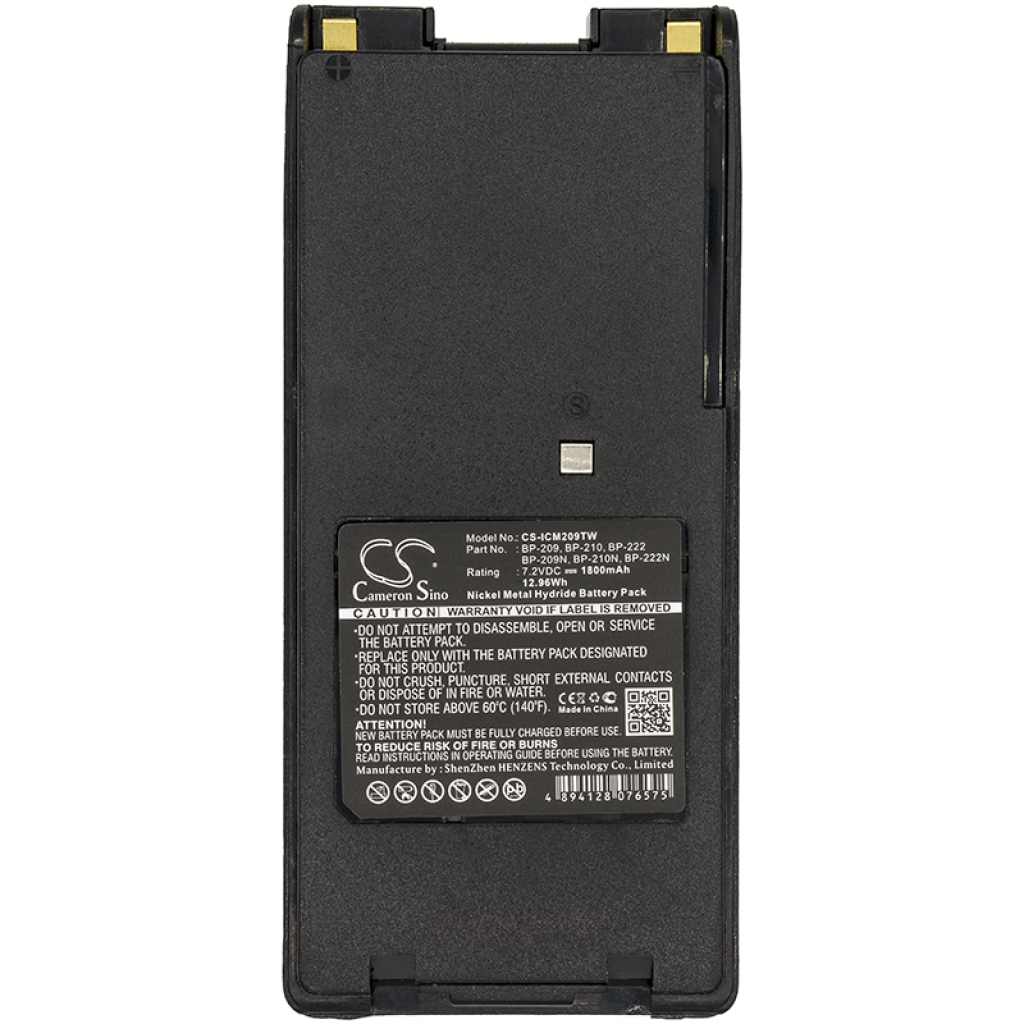 Compatible battery replacement for Icom  BP-210N, BP-210, BP-209N, BP-222N, BP-209...