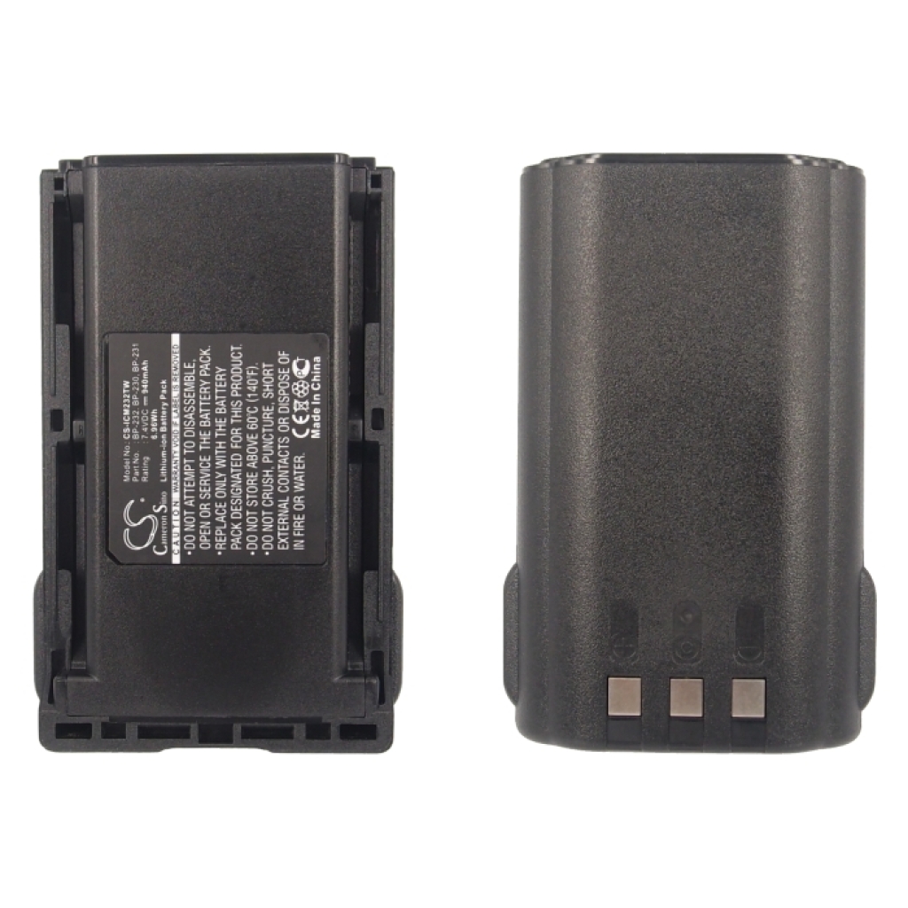 Compatible battery replacement for Icom  BP-232H, BP-230, BP-232, BJ-2000, BP-231N...