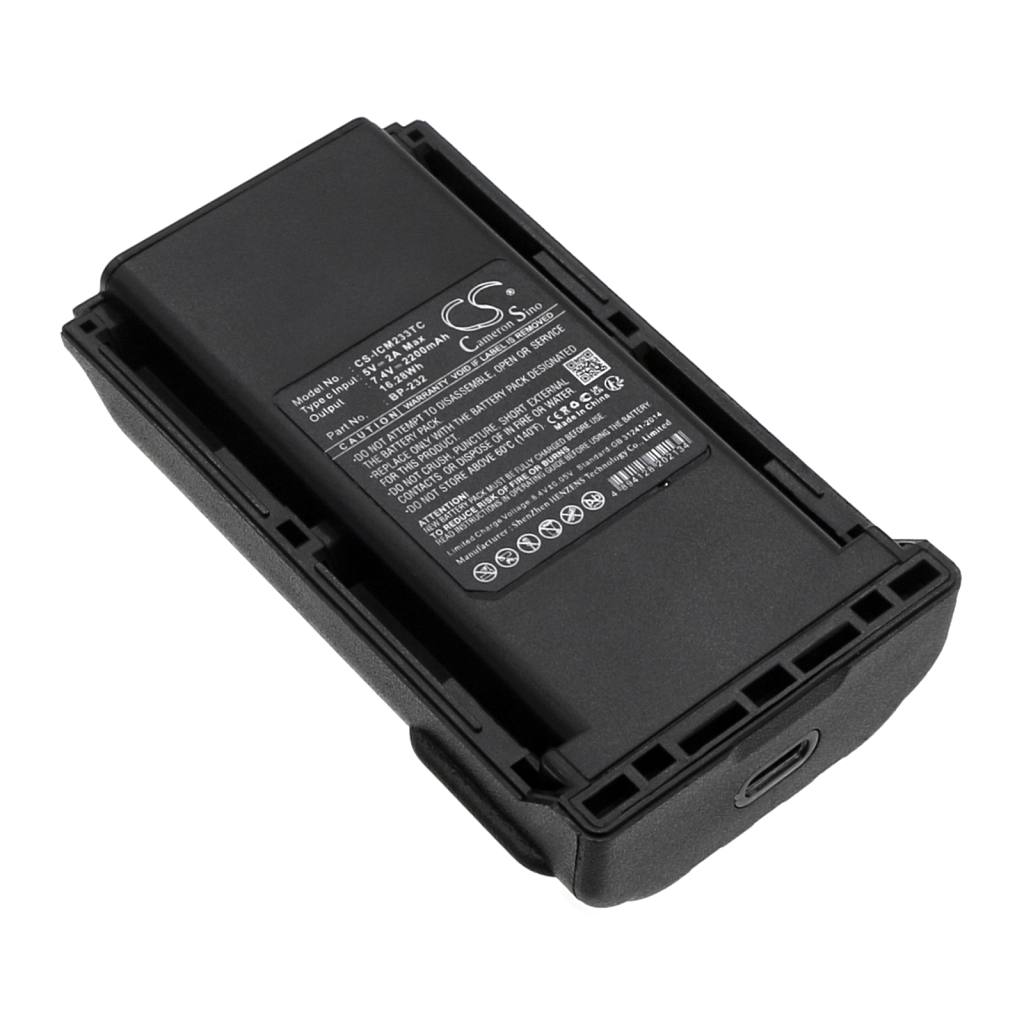 Compatible battery replacement for Icom  BP-232WP, BP-231, BP-232N, BP-230N, BP-232H...