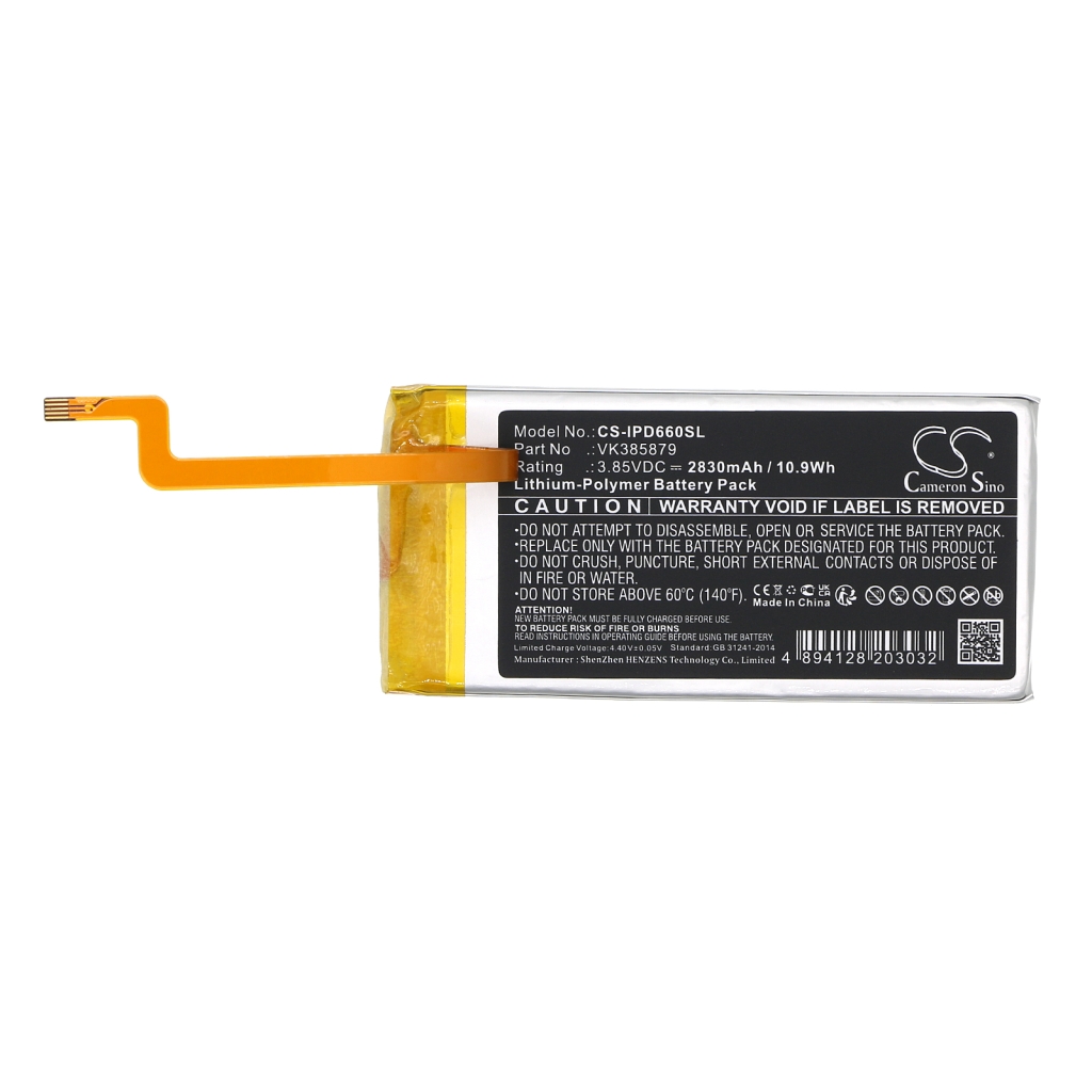 Compatible battery replacement for Apple VK385879