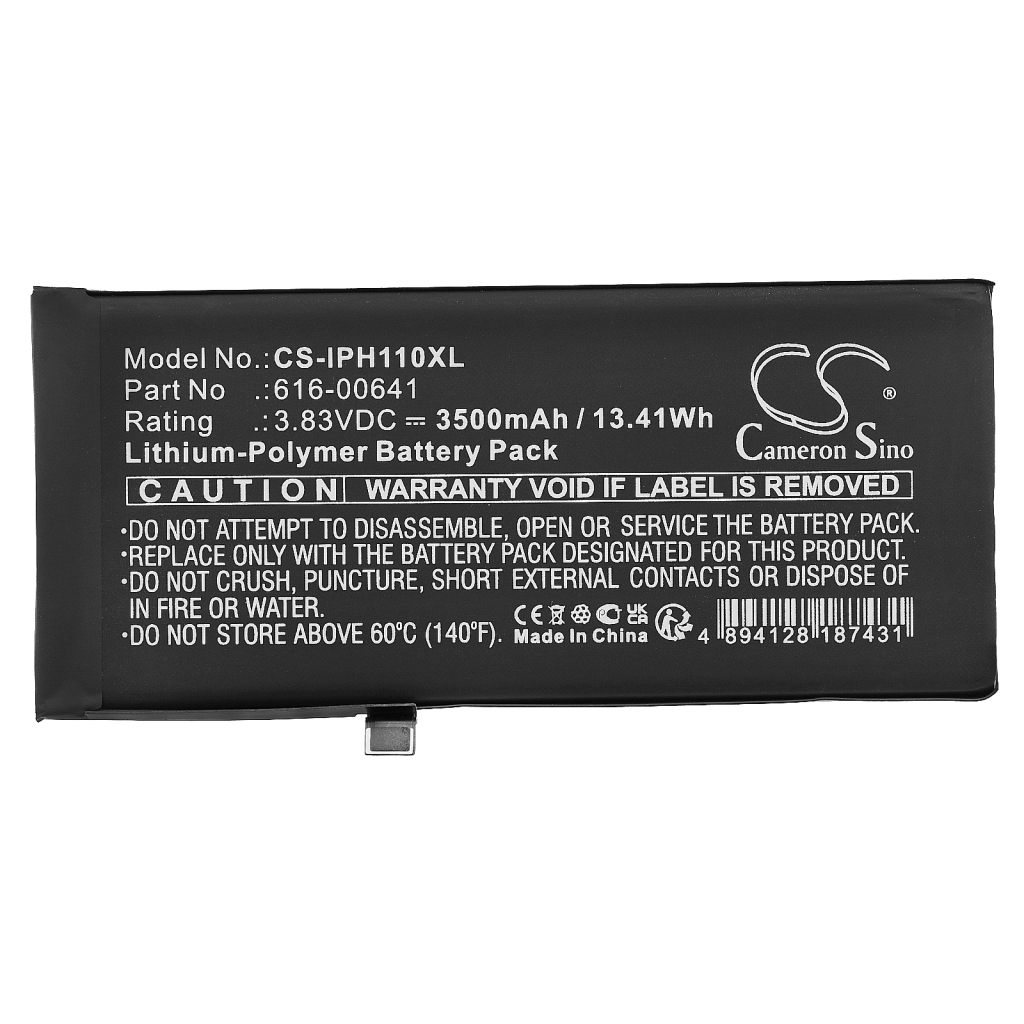 Compatible battery replacement for Apple  616-00641