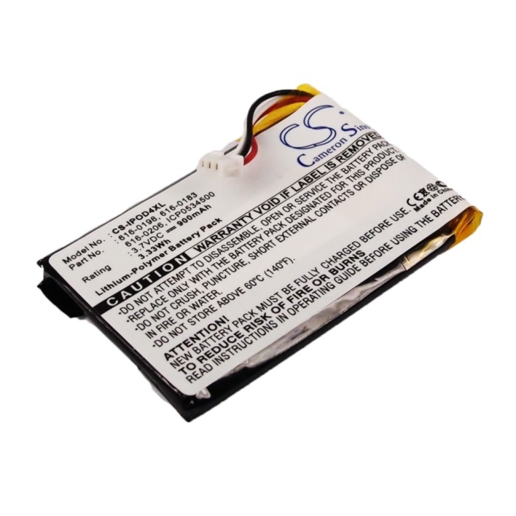 Compatible battery replacement for Apple  616-0206, 616-0183, ICP0534500, AW4701218074, 616-0215