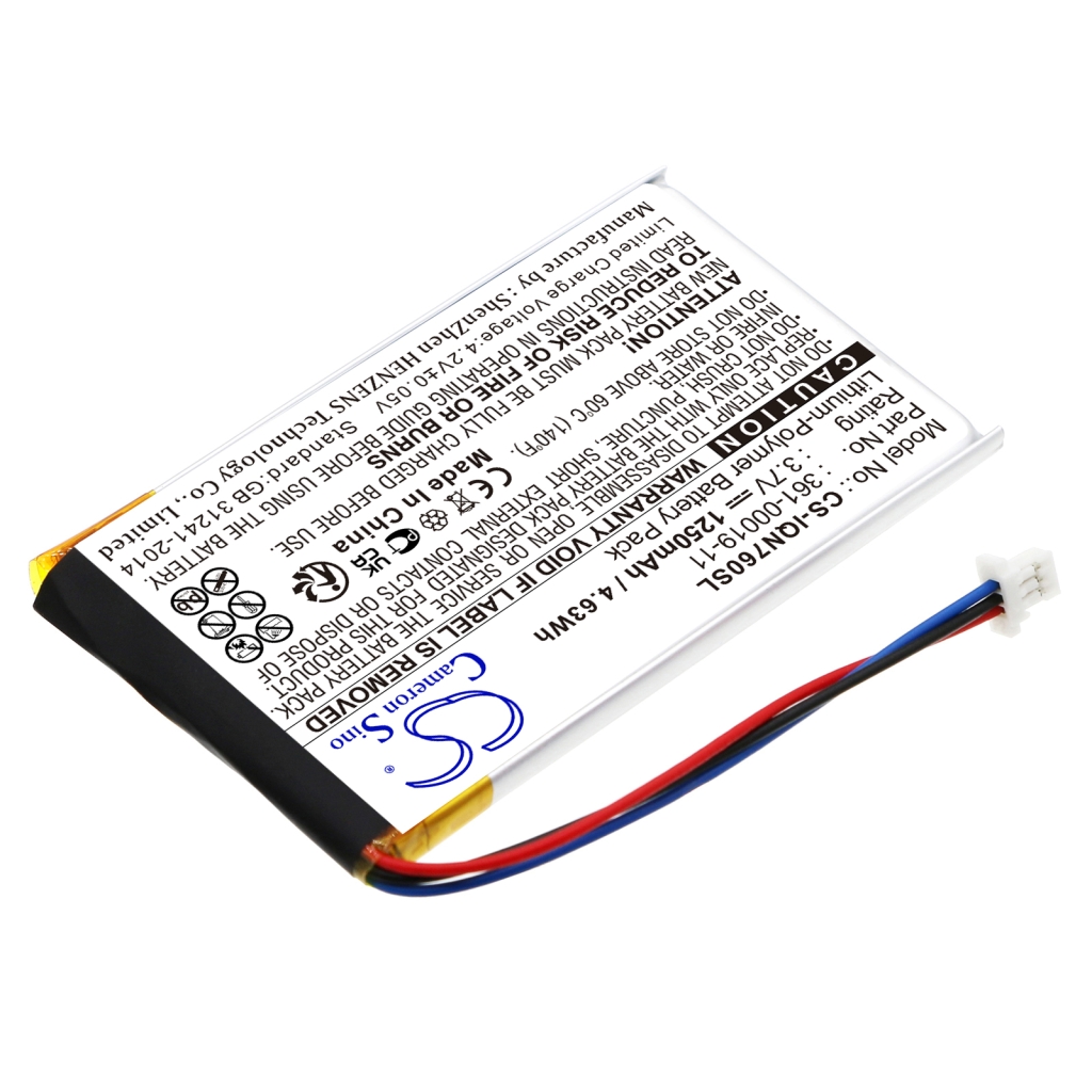 Compatible battery replacement for Garmin  361-00019-40, 361-00019-11