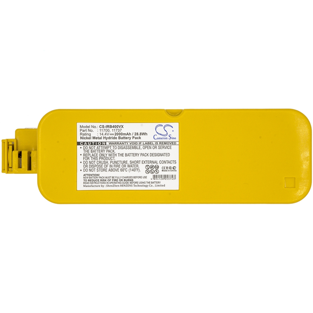 Compatible battery replacement for Irobot  17373, 11700