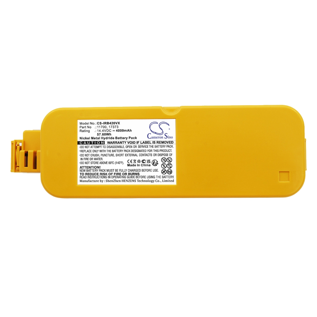 Compatible battery replacement for Irobot  17373, 11700