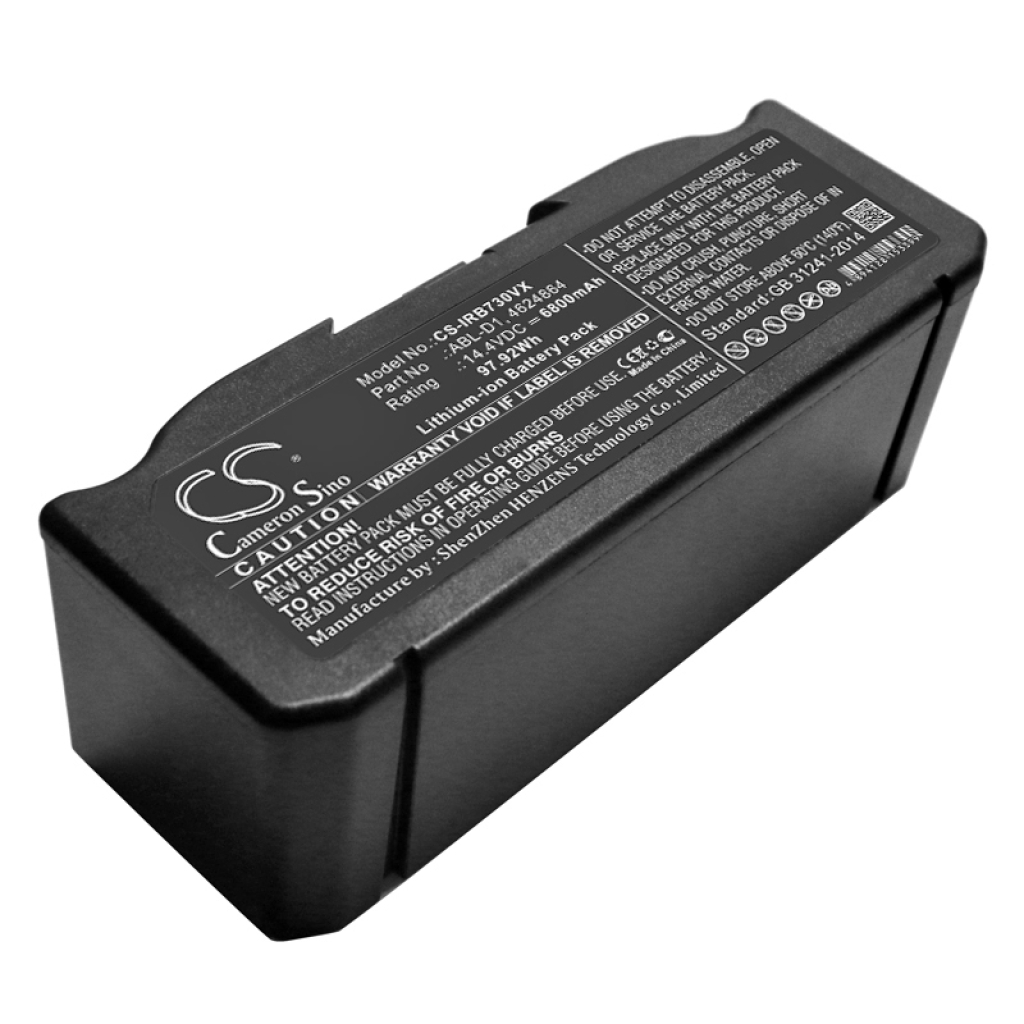 Compatible battery replacement for Irobot  4624864, ABL-F, ABL-D2, ABL-D1