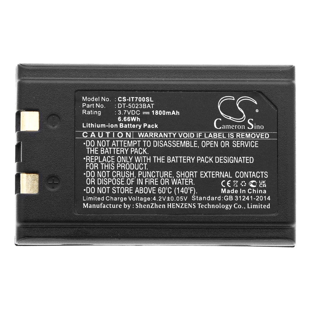 Compatible battery replacement for FUJITSU  6140-01-499-7364, 20-36098-01, DT-5024LBAT, 3032610137, 1UF103450P-OS2...