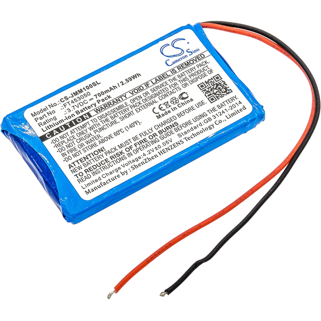 Compatible battery replacement for Jbl  P453048D, FT453050, 453048D