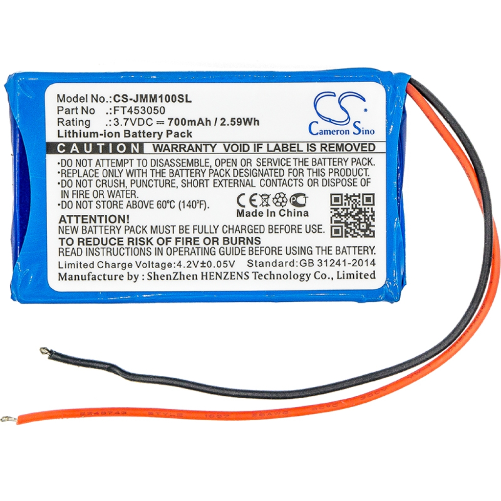 Compatible battery replacement for Jbl  P453048D, FT453050, 453048D