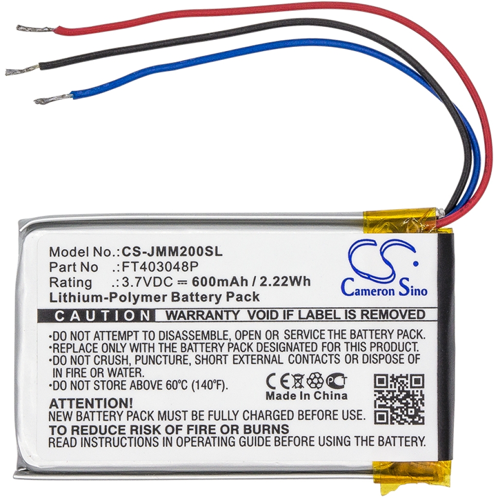 Compatible battery replacement for Jbl  FT403048P