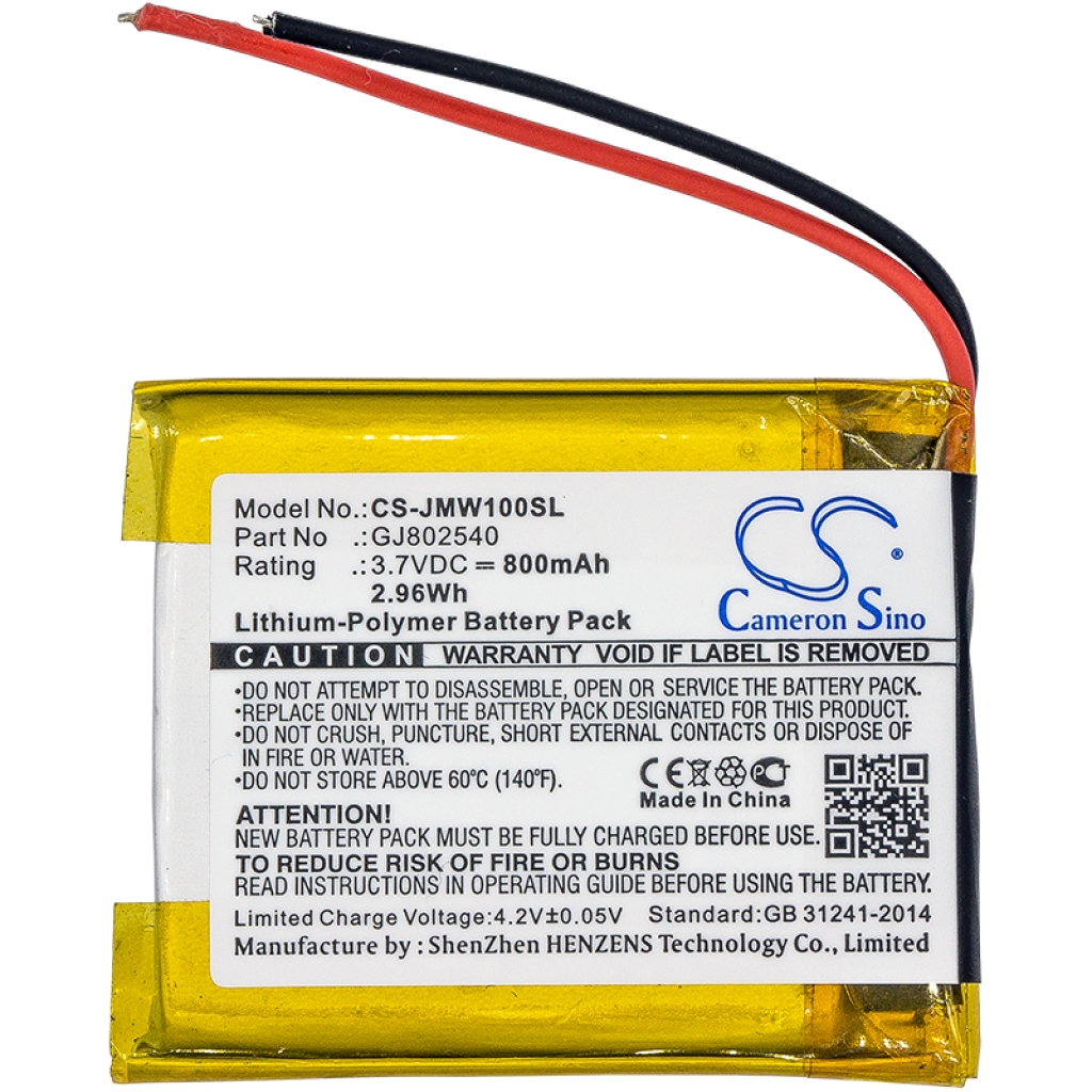 Compatible battery replacement for Jbl  GJ802540