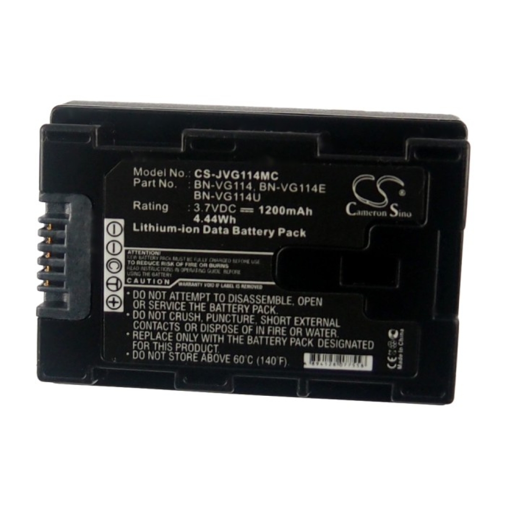 Compatible battery replacement for JVC  BN-VG114U, BN-VG114SU, BN-VG114E, BN-VG114AC, BN-VG114US...