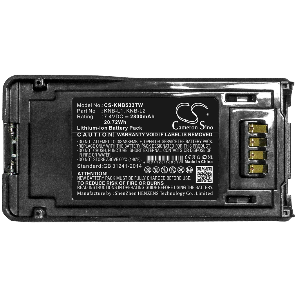 Two-Way Radio Battery Kenwood CS-KNB533TW