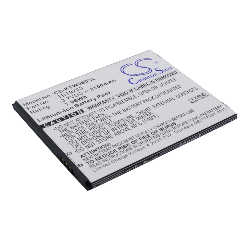 Mobile Phone Battery K-Touch CS-KTW980SL