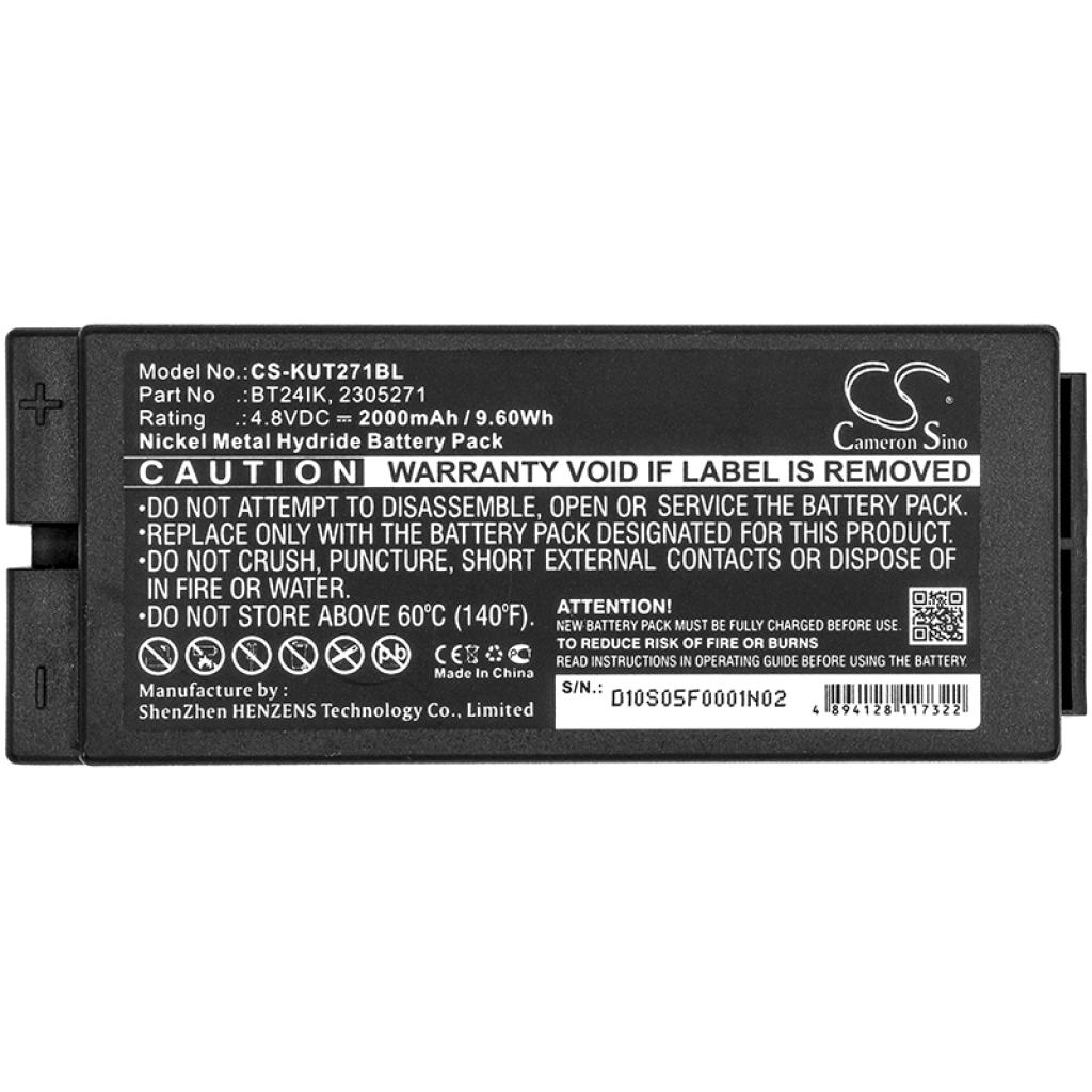 Compatible battery replacement for Ikusi  BT27iK-1, BT27iK, BT24IK, 2305271