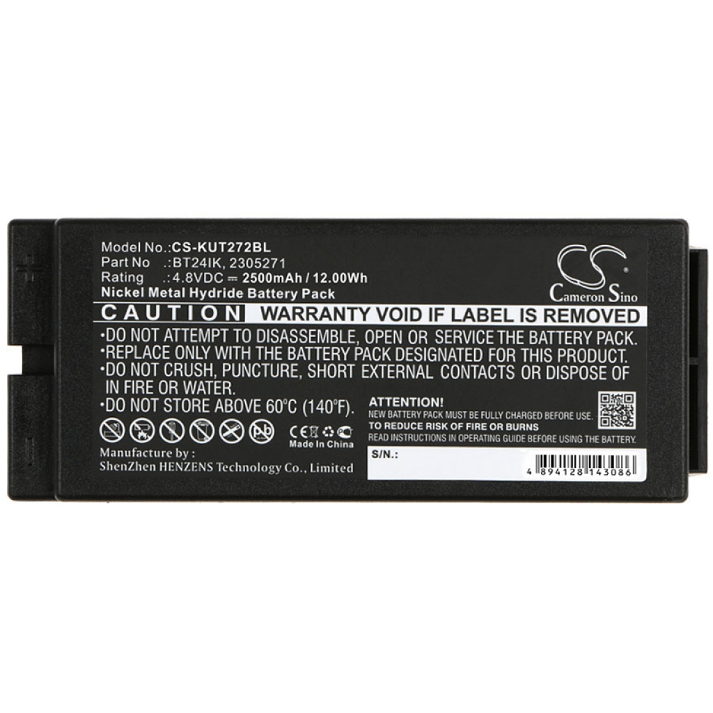 Compatible battery replacement for Ikusi  BT27iK-1, BT27iK, BT24IK, 2305271