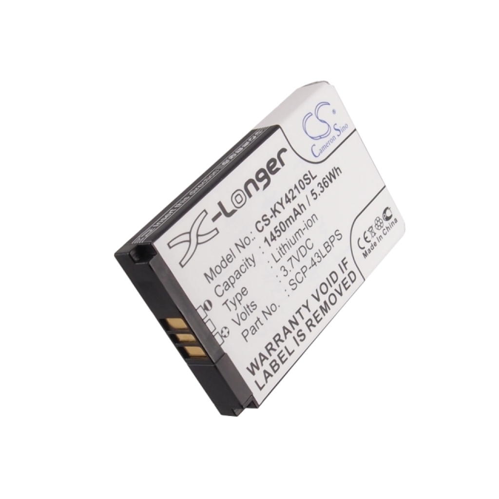 Compatible battery replacement for Kyocera  5AAXBT048GEA, SCP-43LBPS