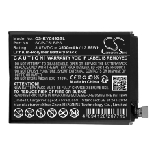 Compatible battery replacement for Kyocera 5AAXBT141GEA,SCP-75LBPS