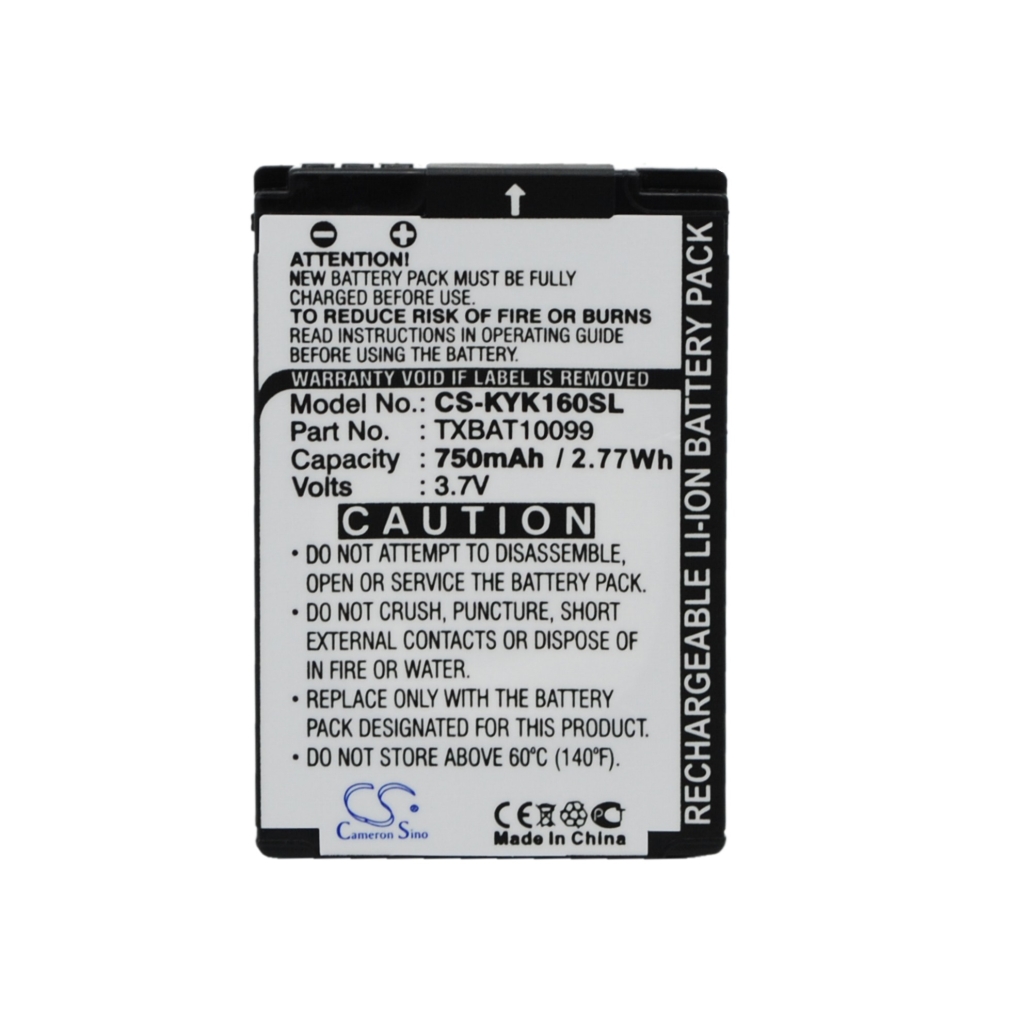 Compatible battery replacement for Kyocera TXBAT10099