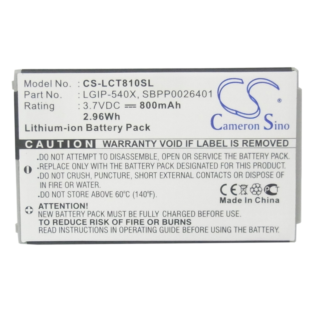 Mobile Phone Battery LG CS-LCT810SL