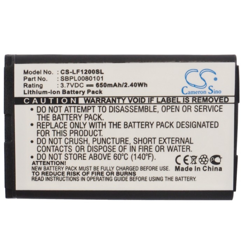 Compatible battery replacement for LG  SBPL0080101