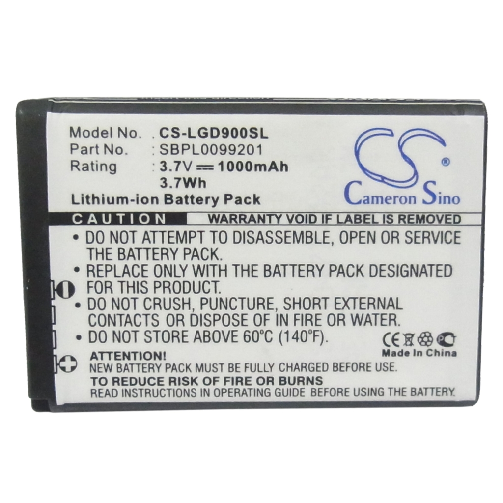 Compatible battery replacement for LG  SBPL0099201, LGIP-520N