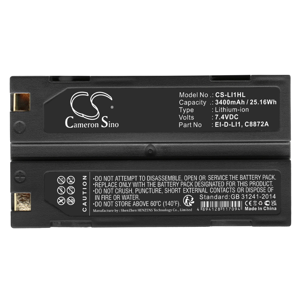 Compatible battery replacement for PENTAX  92670, 29518, MA1805A, 92600, 1906110059...