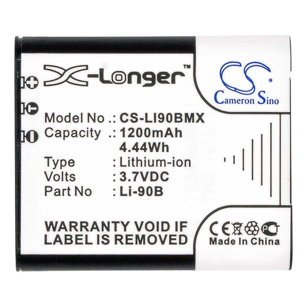 Compatible battery replacement for Olympus  LI-92B, Li-90B