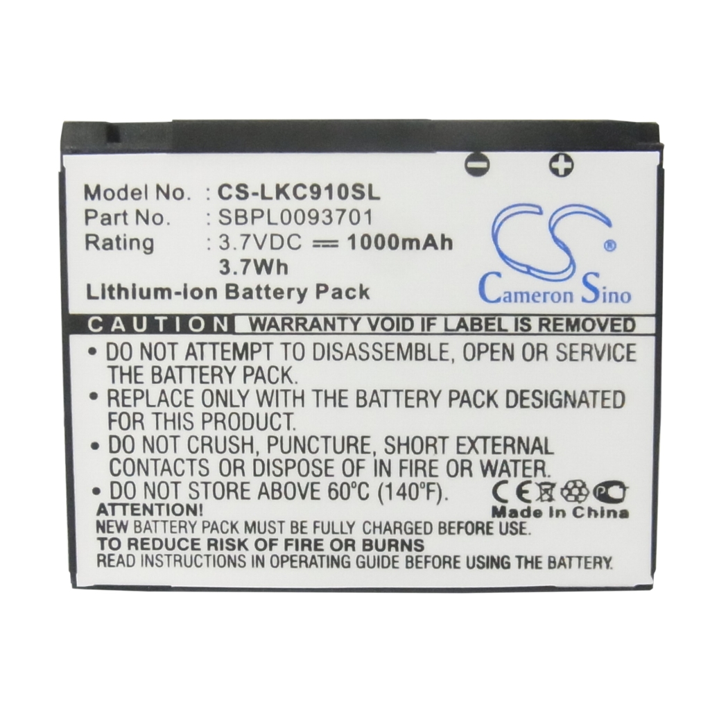 Mobile Phone Battery LG CS-LKC910SL