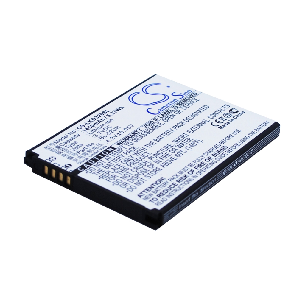 Compatible battery replacement for LG  EAC62258202, BL-52UHB, BL-52UH