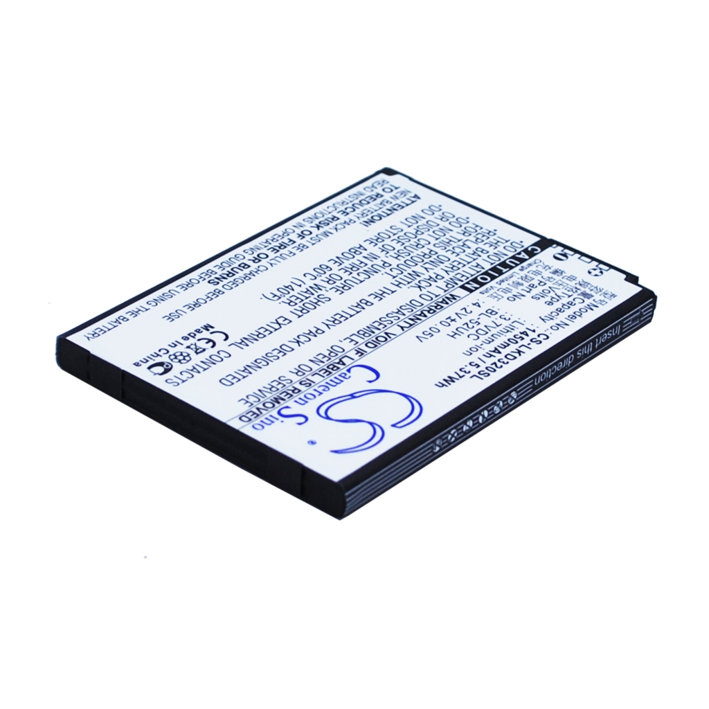 Compatible battery replacement for LG  BL-52UHB, BL-52UH, EAC62258202