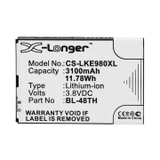 CS-LKE980XL<br />Batteries for   replaces battery EAC62058511