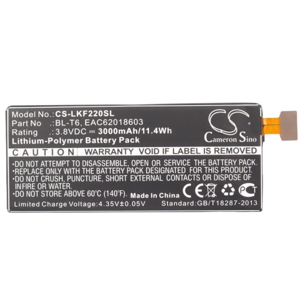 Mobile Phone Battery LG CS-LKF220SL