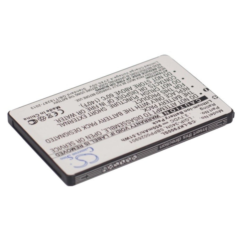 Compatible battery replacement for LG  LGIP-340N, SPPP0018575, SBPP0026901