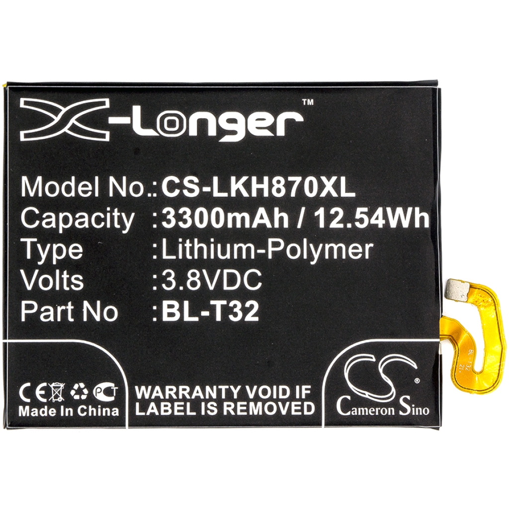 Compatible battery replacement for LG  EAC63438701, BL-T32