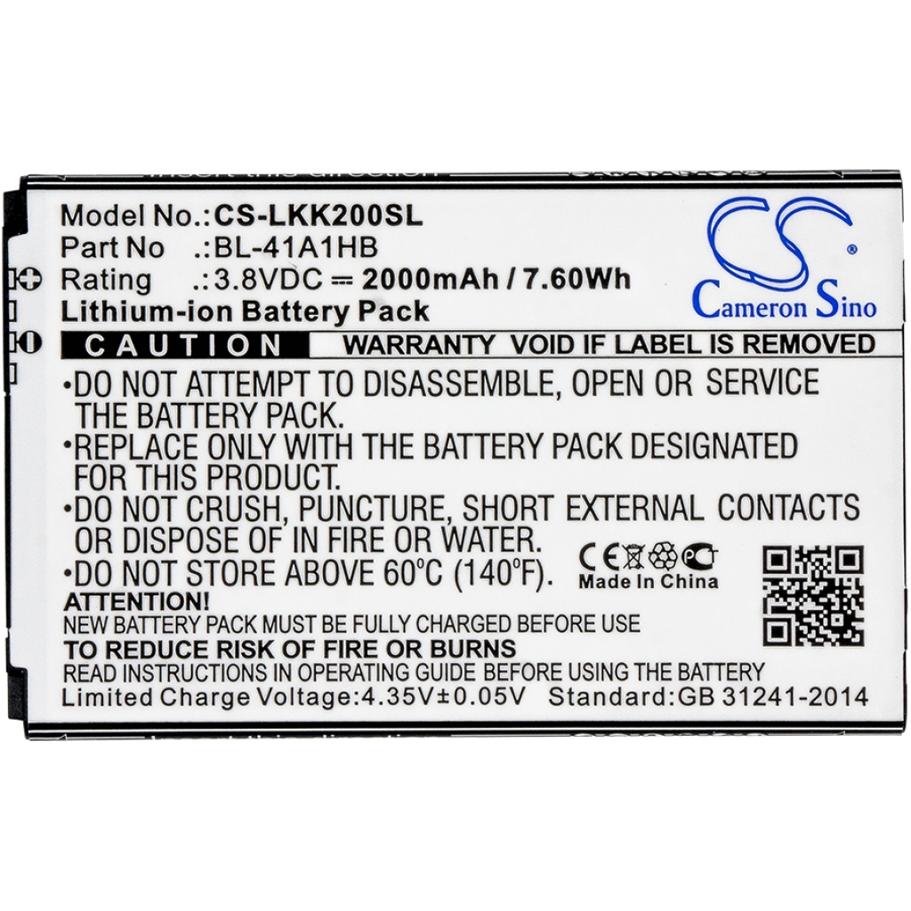 Mobile Phone Battery LG CS-LKK200SL