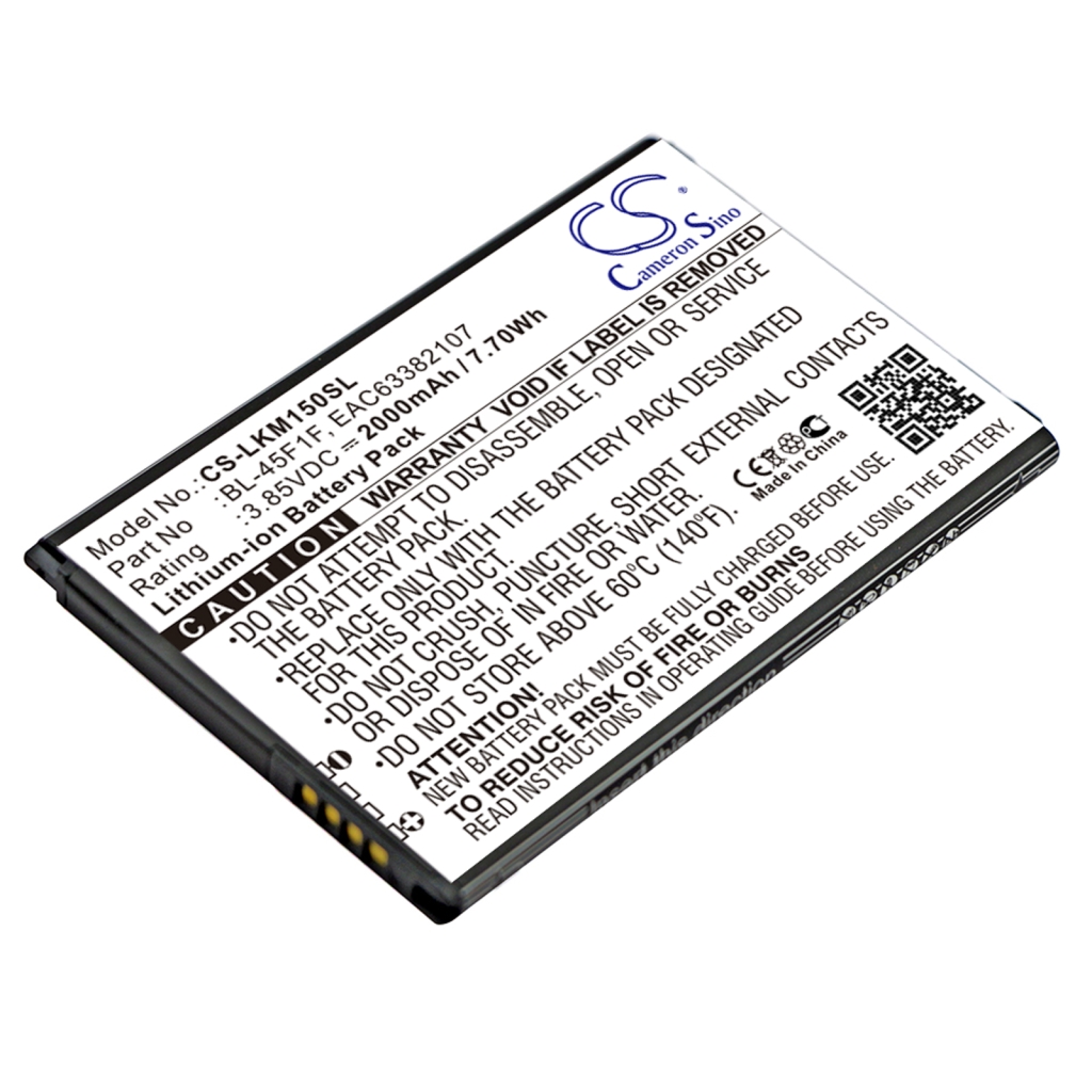 Compatible battery replacement for LG  EAC63382101LLL, EAC63321601, EAC63382101LL, BL-45F1F, EAC63382101...