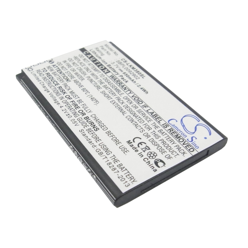 Compatible battery replacement for LG  SBPP0026203, SBPL0085606, SBPL0092904, LGIP-330GP, SBPL0092902...