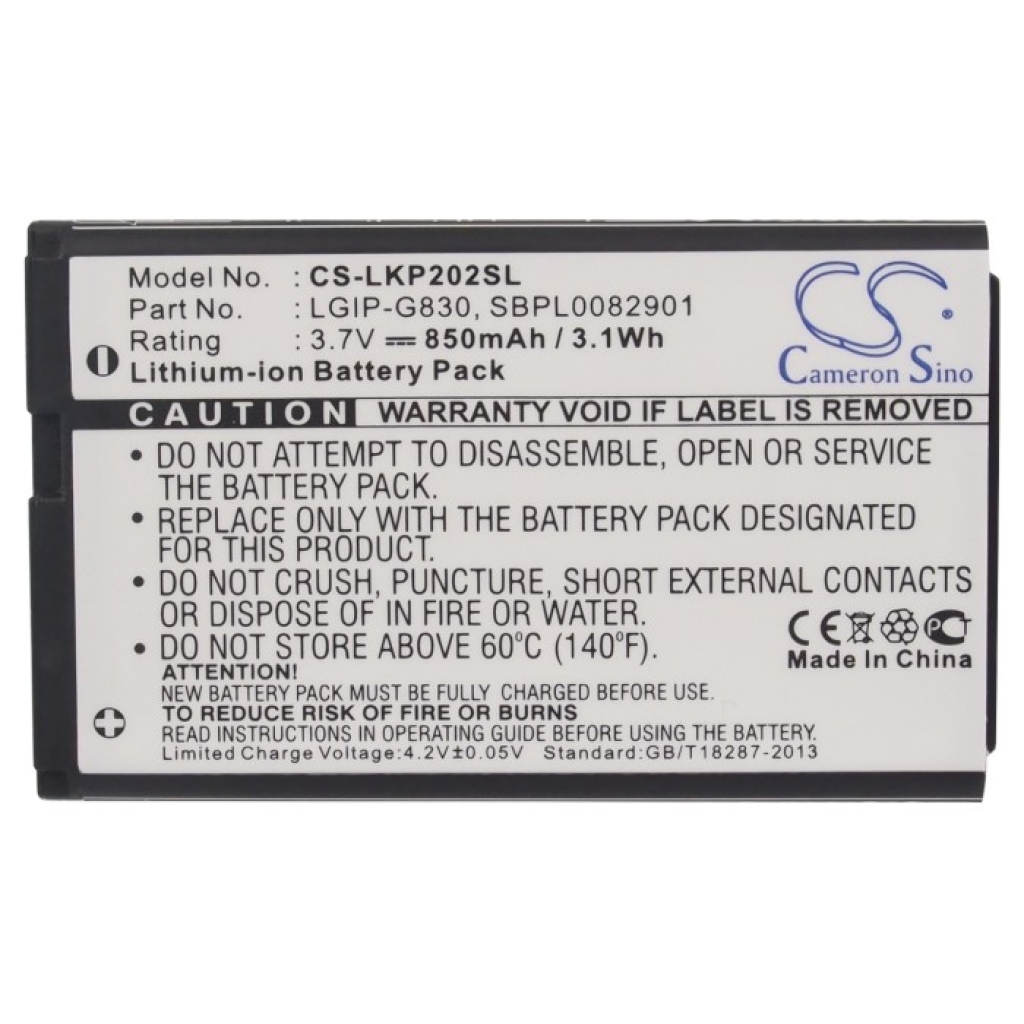 Mobile Phone Battery LG CS-LKP202SL