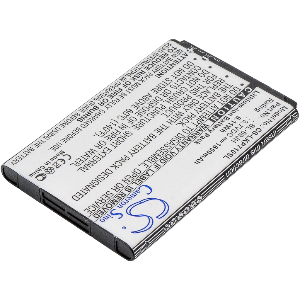 Compatible battery replacement for LG  EAC61998401, BL-59JH, EAC62018401, EAC61998402